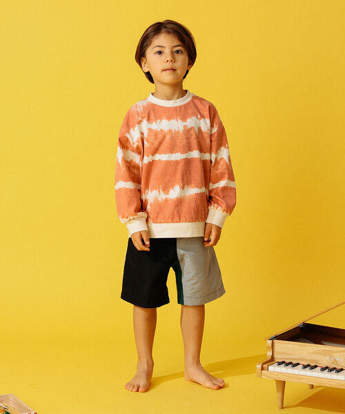B:MING by BEAMS(ビーミングバイビームス)の「B:MING by BEAMS / タイダイ ロングスリーブ Tシャツ(100~140cm)(Tシャツ/カットソー・キッズ・チャコールグレー/レッド系その他7・140/110/100/130/120)」の8枚目の写真