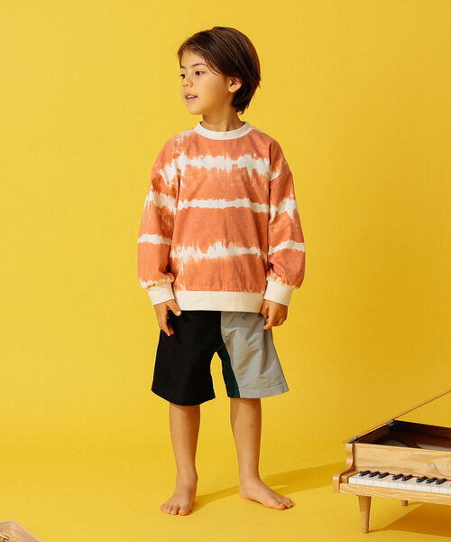 B:MING by BEAMS(ビーミングバイビームス)の「B:MING by BEAMS / タイダイ ロングスリーブ Tシャツ(100~140cm)(Tシャツ/カットソー・キッズ・チャコールグレー/レッド系その他7・140/110/100/130/120)」の9枚目の写真