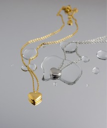 ieLS | 金属アレルギー対応「ieLS」ステンレス　ハートチャームネックレス(ネックレス)