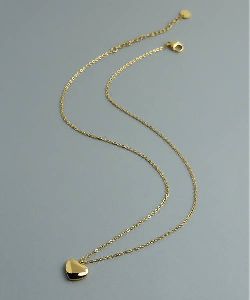 ieLS（イエルズ）の「金属アレルギー対応「ieLS」ステンレス　ハートチャームネックレス（ネックレス・メンズ・ゴールド/シルバー・ONE SIZE）」の4枚目の写真