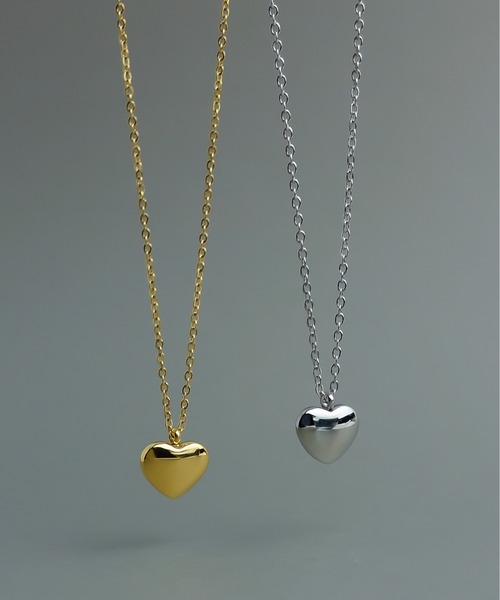 ieLS（イエルズ）の「金属アレルギー対応「ieLS」ステンレス　ハートチャームネックレス（ネックレス・メンズ・ゴールド/シルバー・ONE SIZE）」の5枚目の写真