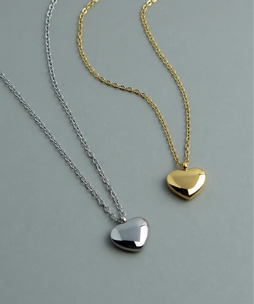 ieLS（イエルズ）の「金属アレルギー対応「ieLS」ステンレス　ハートチャームネックレス（ネックレス・メンズ・ゴールド/シルバー・ONE SIZE）」の10枚目の写真