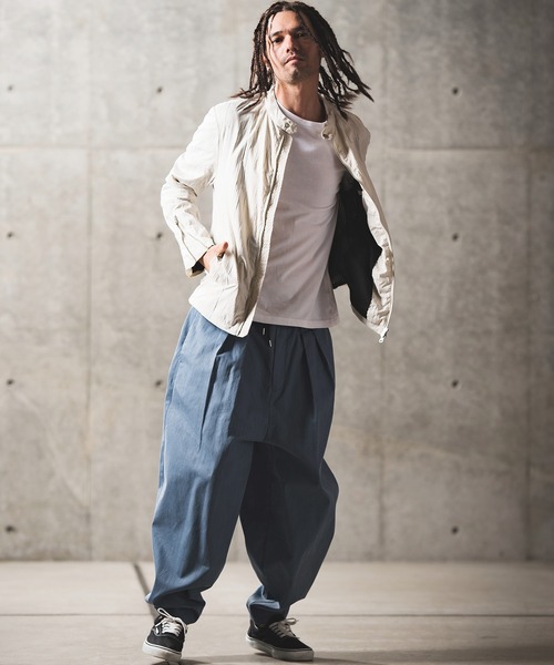 GLIMCLAP（グリムクラップ）の「mj9059- Wrinkles processing material riders jacket ライダースジャケット（ライダースジャケット・メンズ・ライトグレー/ブラック・S/M/L）」の8枚目の写真