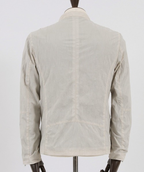 GLIMCLAP（グリムクラップ）の「mj9059- Wrinkles processing material riders jacket ライダースジャケット（ライダースジャケット・メンズ・ライトグレー/ブラック・S/M/L）」の20枚目の写真