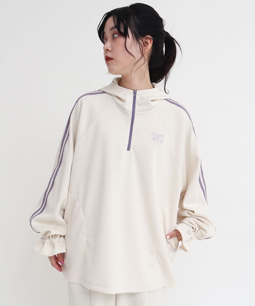 I am I in fact...(アイアムアイインファクト)の「【cic&WEB LIMITED】ジャージ アノラック BZ(ジャージ・レディース・ピンク/ベージュ/ブラック・FREE)」の10枚目の写真