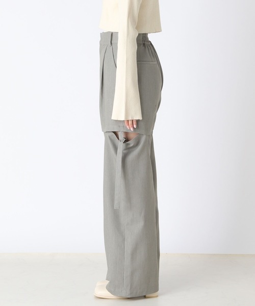 Heather（ヘザー）の「2WAYスラックスパンツ　187357（スラックス・レディース・アイボリー/ブラック/グレー/ブルー系その他/ブラック系その他・FREE）」の13枚目の写真