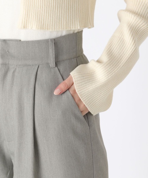 Heather（ヘザー）の「2WAYスラックスパンツ　187357（スラックス・レディース・アイボリー/ブラック/グレー/ブルー系その他/ブラック系その他・FREE）」の17枚目の写真