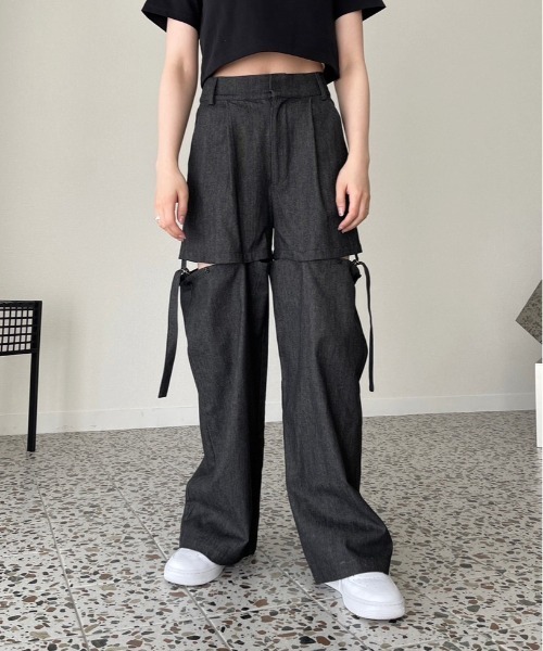 セール】2WAYスラックスパンツ 187357（スラックス）｜Heather（ヘザー