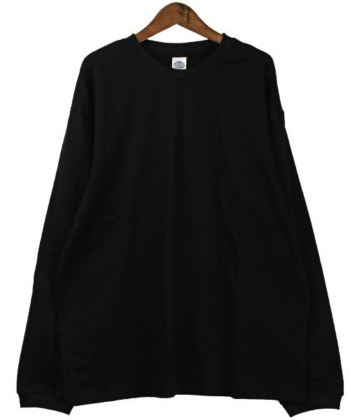 LUXSTYLE(ラグスタイル)の「ヘビーウェイトクルーネック無地ロンT(Tシャツ/カットソー・メンズ・チャコール/ネイビー/ホワイト/ブラック/杢グレー・M/L)」の13枚目の写真