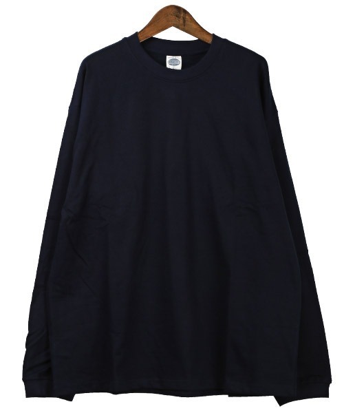 LUXSTYLE(ラグスタイル)の「ヘビーウェイトクルーネック無地ロンT(Tシャツ/カットソー・メンズ・チャコール/ネイビー/ホワイト/ブラック/杢グレー・M/L)」の21枚目の写真