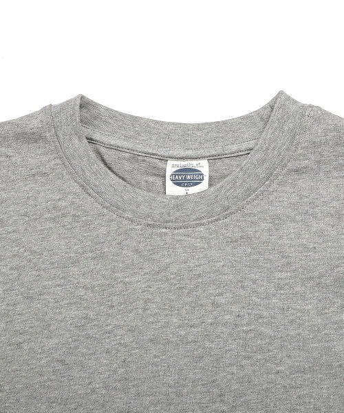 LUXSTYLE(ラグスタイル)の「ヘビーウェイトクルーネック無地ロンT(Tシャツ/カットソー・メンズ・チャコール/ネイビー/ホワイト/ブラック/杢グレー・M/L)」の16枚目の写真