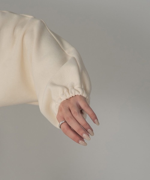 Amiur(エミレ)の「wind cuffs multi sweat(スウェット・レディース・ピンク系/アイボリー・FREE)」の9枚目の写真