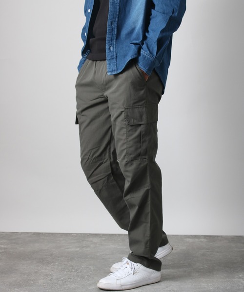 NYLAUS（ナイラス）の「【Nylaus】ストレートシルエット カーゴパンツ ロングパンツ イージーパンツ（カーゴパンツ・メンズ・ブラック/ベージュ/チャコール/カーキ・M/S/L/LL）」の13枚目の写真