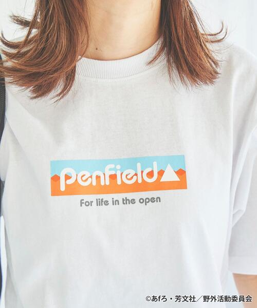 PENFIELD USA（ペンフィールドユーエスエー）の「Penfield（ペンフィールド）×ゆるキャン△×coen（コーエン）トリプルコラボTシャツ（Tシャツ/カットソー・レディース・ブラック/ホワイト/ライトグレー・M/L）」の4枚目の写真