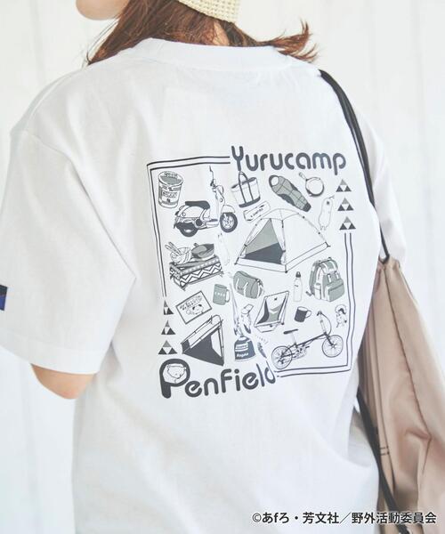 PENFIELD USA（ペンフィールドユーエスエー）の「Penfield（ペンフィールド）×ゆるキャン△×coen（コーエン）トリプルコラボTシャツ（Tシャツ/カットソー・レディース・ブラック/ホワイト/ライトグレー・M/L）」の13枚目の写真