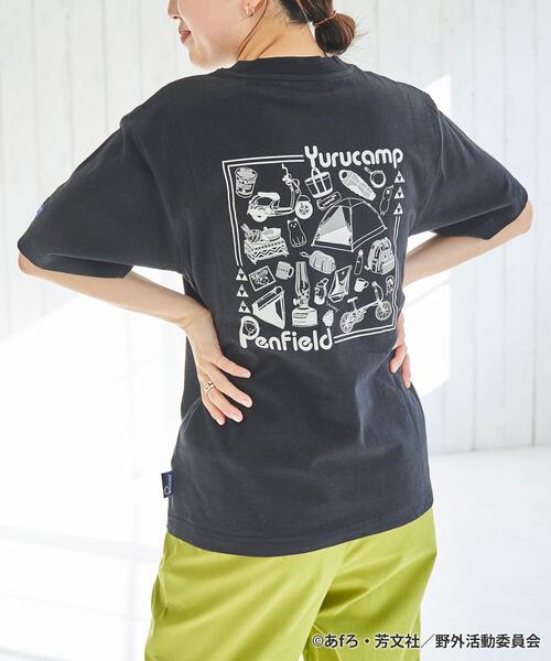 PENFIELD USA（ペンフィールドユーエスエー）の「Penfield（ペンフィールド）×ゆるキャン△×coen（コーエン）トリプルコラボTシャツ（Tシャツ/カットソー・レディース・ブラック/ホワイト/ライトグレー・M/L）」の17枚目の写真