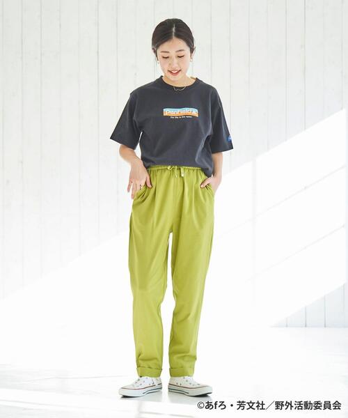 PENFIELD USA（ペンフィールドユーエスエー）の「Penfield（ペンフィールド）×ゆるキャン△×coen（コーエン）トリプルコラボTシャツ（Tシャツ/カットソー・レディース・ブラック/ホワイト/ライトグレー・M/L）」の6枚目の写真