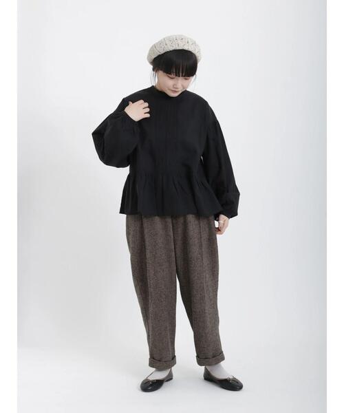 Samansa Mos2(サマンサ モスモス)の「前後着レース襟ブラウス(シャツ/ブラウス・レディース・キナリ/ベージュ/ブルー/ブラック・フリ-)」の6枚目の写真