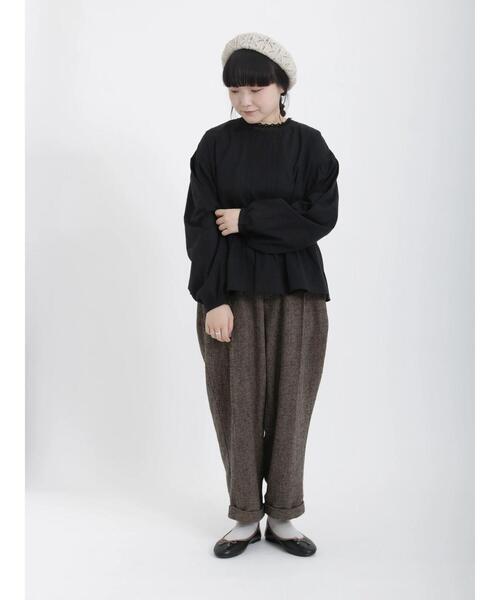 Samansa Mos2(サマンサ モスモス)の「前後着レース襟ブラウス(シャツ/ブラウス・レディース・キナリ/ベージュ/ブルー/ブラック・フリ-)」の8枚目の写真