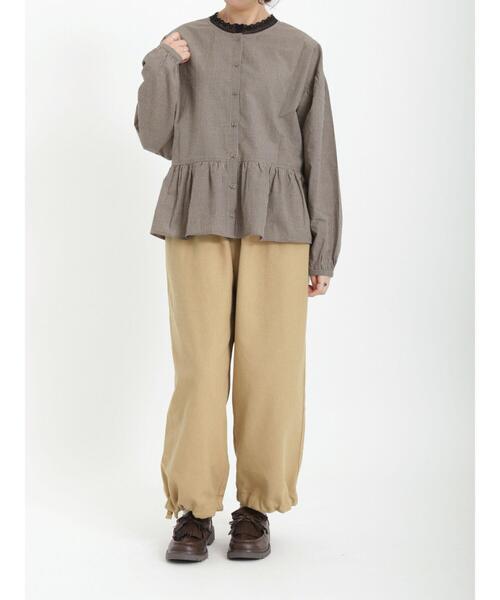 Samansa Mos2(サマンサ モスモス)の「前後着レース襟ブラウス(シャツ/ブラウス・レディース・キナリ/ベージュ/ブルー/ブラック・フリ-)」の21枚目の写真