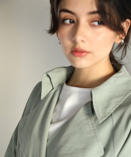 aity(アイティ)の「ボリュームスリーブトレンチコート(トレンチコート・レディース・サンドベージュ/ベージュ/グレイッシュベージュ/カーキ/グレー・M)」の15枚目の写真