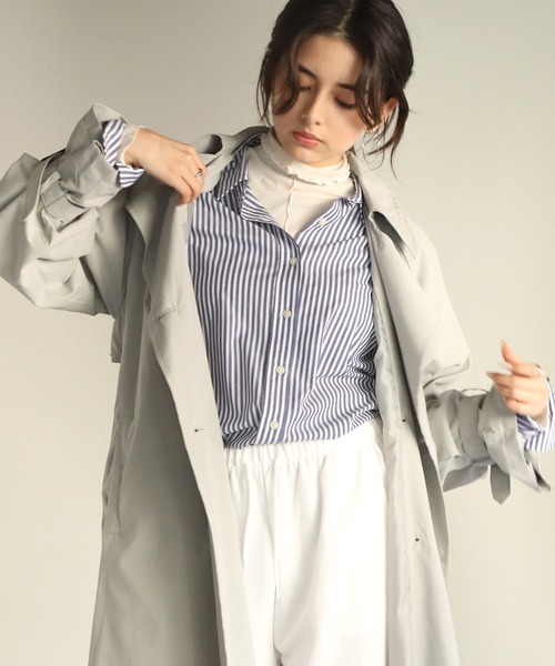 aity(アイティ)の「ボリュームスリーブトレンチコート(トレンチコート・レディース・サンドベージュ/ベージュ/グレイッシュベージュ/カーキ/グレー・M)」の19枚目の写真
