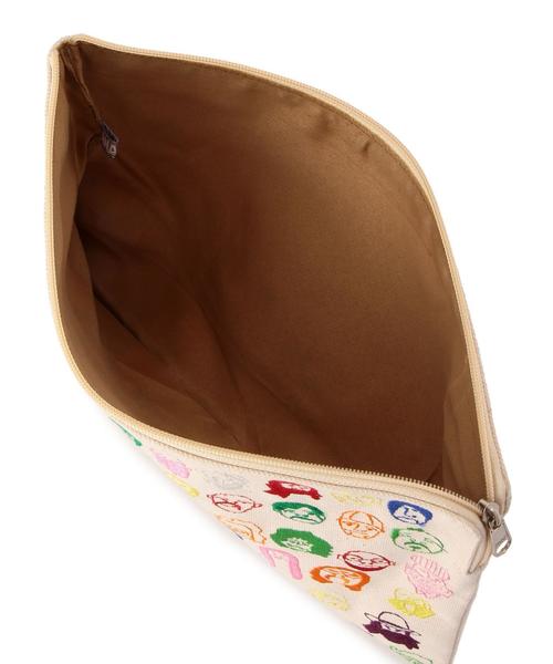 Another Edition(アナザーエディション)の「ANATHA フェイスクラッチ/ANATHA Face CLT◆(クラッチバッグ・レディース・オフホワイト/ライトグレー・フリ-)」の5枚目の写真