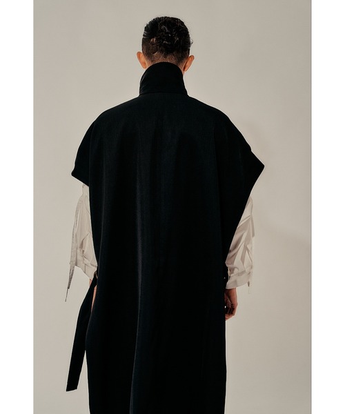 Adoon plain（アドーンプレーン）の「【Oversized gold button gilet】/オーバーサイズ金ボタンジレ(セットアップ対応)（ベスト・メンズ・ブラック/カーキブラウン・MEDIUM/LARGE）」の8枚目の写真