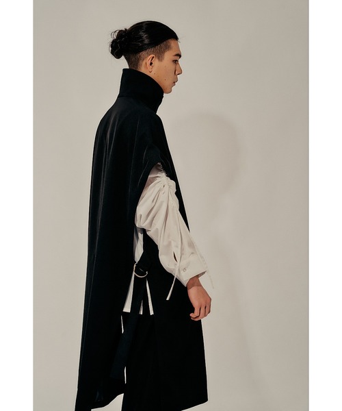 Adoon plain（アドーンプレーン）の「【Oversized gold button gilet】/オーバーサイズ金ボタンジレ(セットアップ対応)（ベスト・メンズ・ブラック/カーキブラウン・MEDIUM/LARGE）」の7枚目の写真