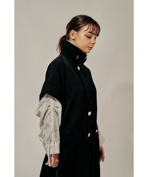 Adoon plain（アドーンプレーン）の「【Oversized gold button gilet】/オーバーサイズ金ボタンジレ(セットアップ対応)（ベスト・メンズ・ブラック/カーキブラウン・MEDIUM/LARGE）」の13枚目の写真