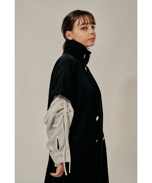 Adoon plain（アドーンプレーン）の「【Oversized gold button gilet】/オーバーサイズ金ボタンジレ(セットアップ対応)（ベスト・メンズ・ブラック/カーキブラウン・MEDIUM/LARGE）」の14枚目の写真