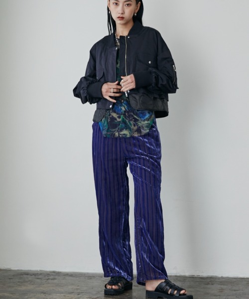 ROSE BUD(ローズバッド)の「クロップドMA-1(MA-1・レディース・ブラウン/ブラック・FREE)」の6枚目の写真