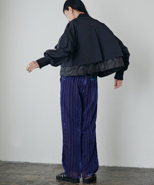 ROSE BUD(ローズバッド)の「クロップドMA-1(MA-1・レディース・ブラウン/ブラック・FREE)」の7枚目の写真