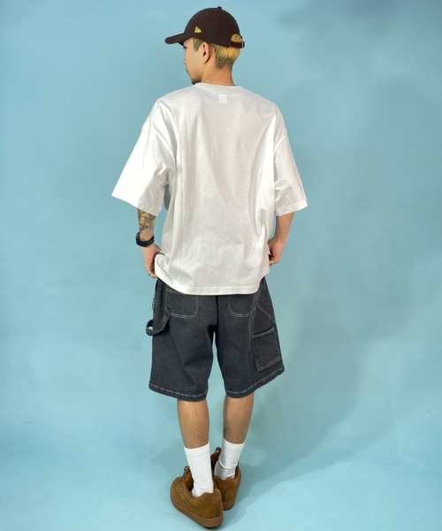 DC(ディーシー)の「DC/ディーシー オーバーサイズ フロントロゴTシャツ/ヘビーウェイト クルーネックTシャツ DST232031(Tシャツ/カットソー・メンズ・オレンジ/ブラック/ホワイト・XL/L/M)」の7枚目の写真