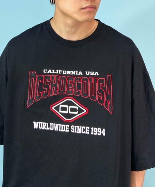 DC(ディーシー)の「DC/ディーシー オーバーサイズ フロントロゴTシャツ/ヘビーウェイト クルーネックTシャツ DST232031(Tシャツ/カットソー・メンズ・オレンジ/ブラック/ホワイト・XL/L/M)」の8枚目の写真