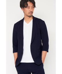 HIGH STREET∴サッカーストライプ7分袖ジャケット