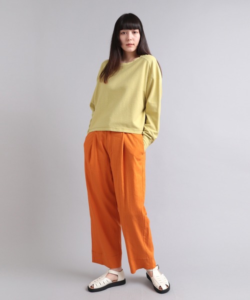 RNA-N(アールエヌエーエヌ)の「M2028 ブロックインレーショートプルオーバー(Tシャツ/カットソー・レディース・ブラウン/レッド/レモンイエロー・MEDIUM)」の7枚目の写真