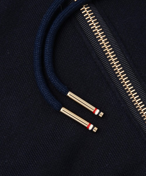 THOM BROWNE(トムブラウン)の「ZIP UP HOODIE IN CLASSIC LOOP BACK W/ ENGINEERED 4 BAR(パーカー・レディース・ネイビー/グレー・38/36)」の5枚目の写真