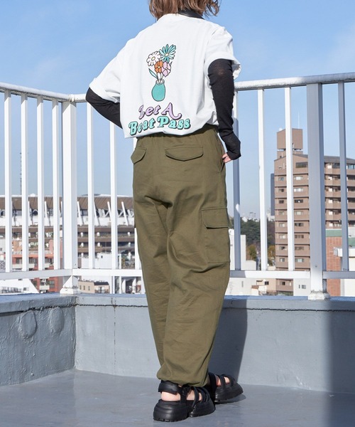 PBLIM（ページボーイリム）の「PAGEBOYLIM/スプリングタートル（Tシャツ/カットソー・レディース・ブラック/ブルー/オレンジ・FREE）」の9枚目の写真