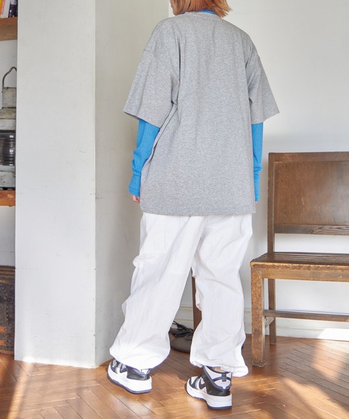 PBLIM（ページボーイリム）の「PAGEBOYLIM/スプリングタートル（Tシャツ/カットソー・レディース・ブラック/ブルー/オレンジ・FREE）」の7枚目の写真
