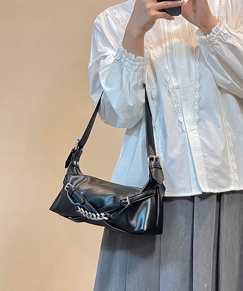 Burner(バーナー)の「【OKUOKU 0909】ショルダーバッグ / クロスベルト / チェーン oku-bag-671114395731-25 U(ショルダーバッグ・レディース・B/A・FREE)」の7枚目の写真