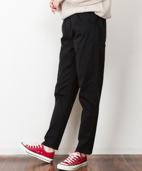 atONE(アットワン)の「atONE ウエストゴムテーパードツイルパンツ(その他パンツ・レディース・ブラック/カーキ/ベージュ・M/L/LL/3L/4L)」の5枚目の写真