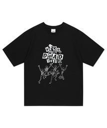 『mahagrid/マハグリッド』HAPPY SKELETON TEE/ハッピースケルトン 半袖 カットソー
