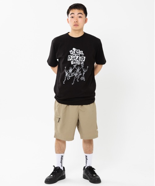 MAHAGRID(マハグリッド)の「『mahagrid/マハグリッド』HAPPY SKELETON TEE/ハッピースケルトン 半袖 カットソー(Tシャツ/カットソー・レディース・ホワイト/ブラック・XL/S/L/M)」の21枚目の写真
