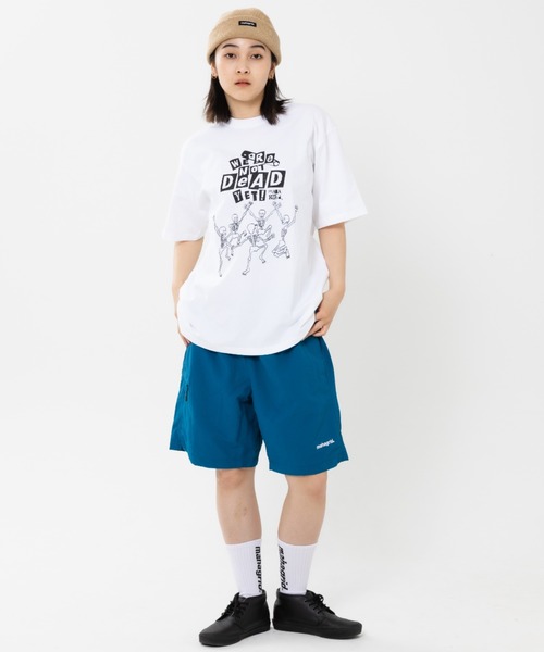 MAHAGRID(マハグリッド)の「『mahagrid/マハグリッド』HAPPY SKELETON TEE/ハッピースケルトン 半袖 カットソー(Tシャツ/カットソー・レディース・ホワイト/ブラック・XL/S/L/M)」の19枚目の写真