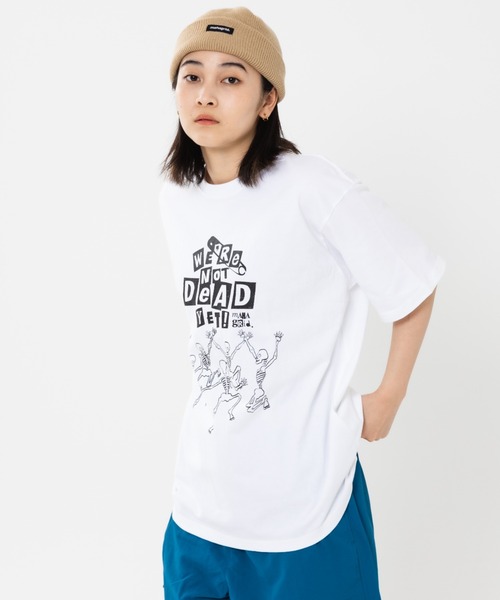 MAHAGRID(マハグリッド)の「『mahagrid/マハグリッド』HAPPY SKELETON TEE/ハッピースケルトン 半袖 カットソー(Tシャツ/カットソー・レディース・ホワイト/ブラック・XL/S/L/M)」の16枚目の写真