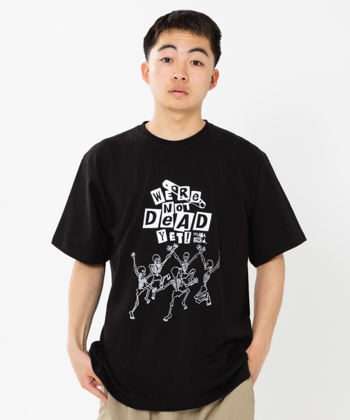MAHAGRID(マハグリッド)の「『mahagrid/マハグリッド』HAPPY SKELETON TEE/ハッピースケルトン 半袖 カットソー(Tシャツ/カットソー・レディース・ホワイト/ブラック・XL/S/L/M)」の15枚目の写真