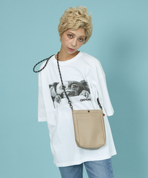 【UNIVERSALOVERALL / ユニバーサルオーバーオール】エンボスロゴザイルショルダー