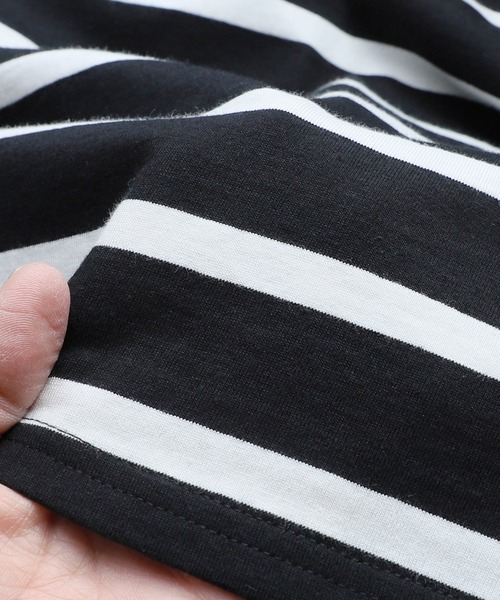 reca(レカ)の「ノースリーブボーダーカットソー(タンクトップ・レディース・グレイッシュベージュ/ブラック/オフホワイト/ラベンダー・M)」の20枚目の写真