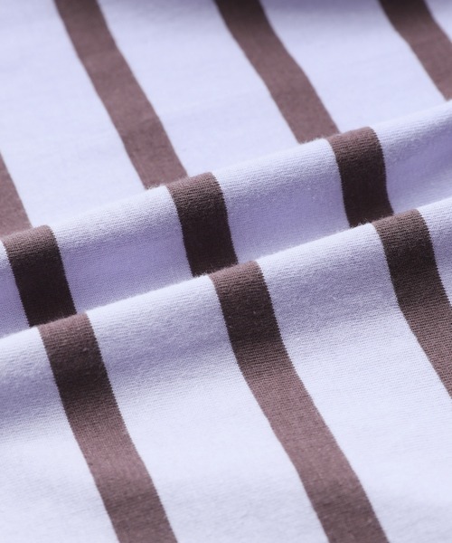 reca(レカ)の「ノースリーブボーダーカットソー(タンクトップ・レディース・グレイッシュベージュ/ブラック/オフホワイト/ラベンダー・M)」の12枚目の写真